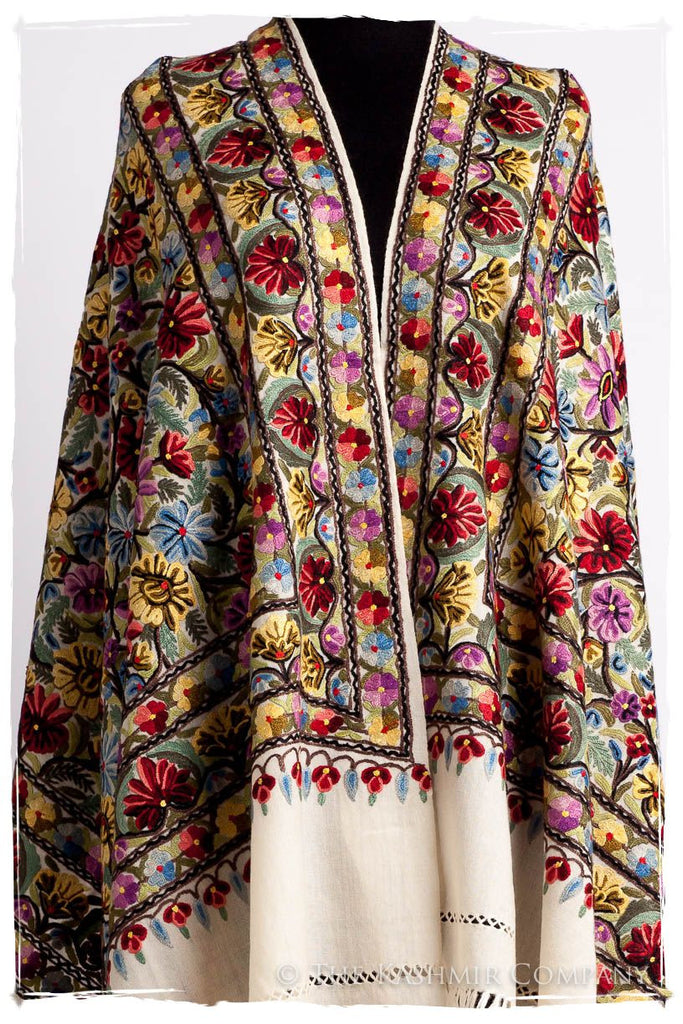 Beau Soleil Français Antiquaires Shawl — Seasons by The Kashmir Company