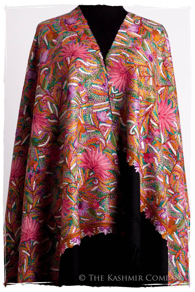 Le Rose et le Lilas Jardin Antiquaires Shawl — Seasons by The Kashmir ...