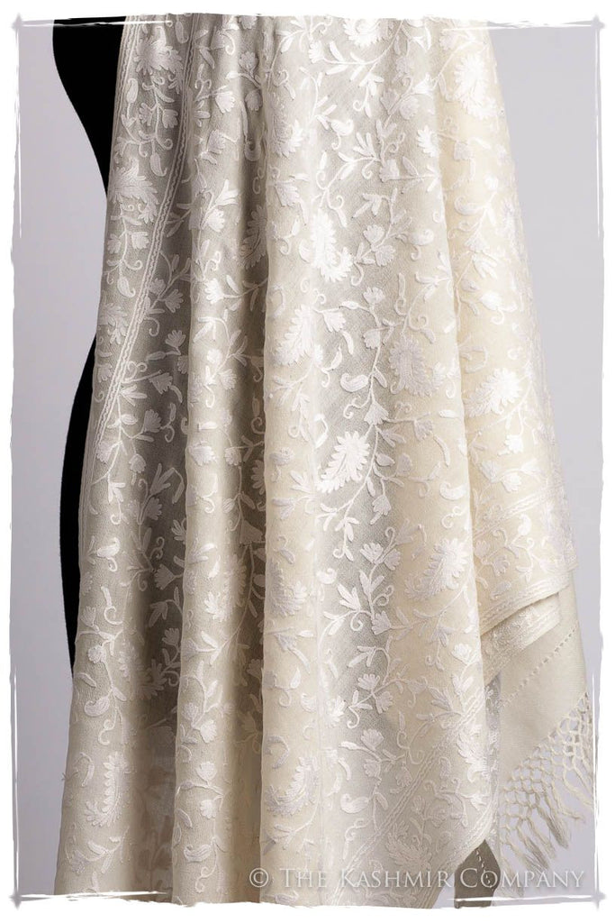 Blanc de Ivoire Paisley Secret Garden Shawl — Seasons by The Kashmir ...