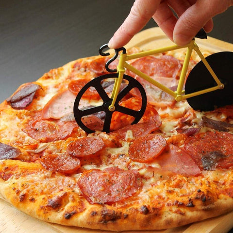 pizzapro fiets pizzasnijder roestvrijstaal