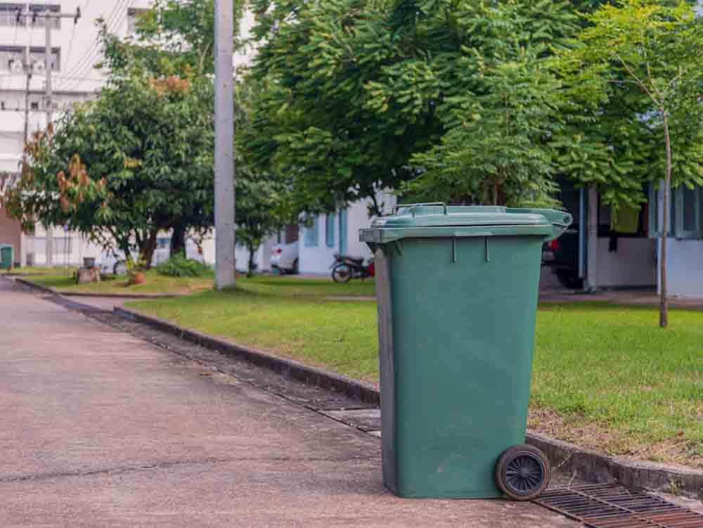 Garbage Can on Street