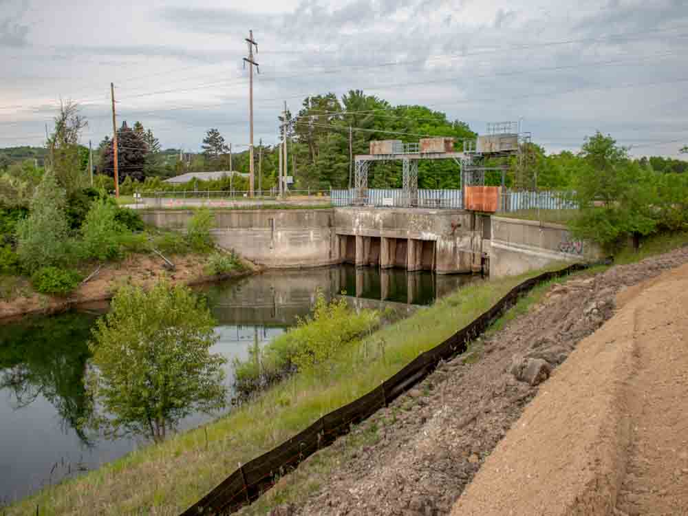 Silt Fence Along Waterway