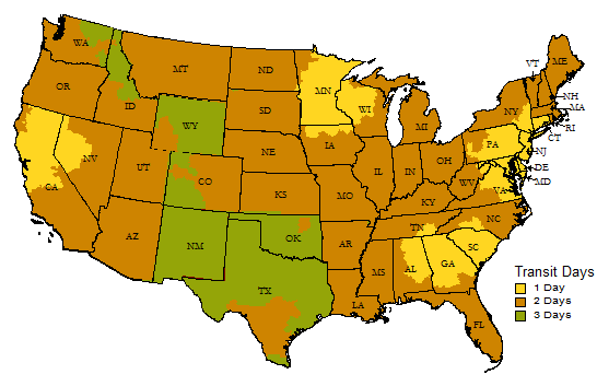 Stratagrid Shipping Map