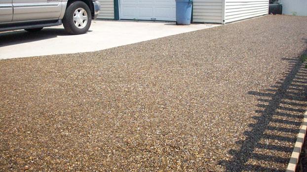 Driveway made with Gravel-Lok binder