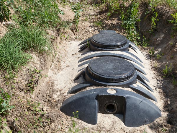 Septic Tank in Field