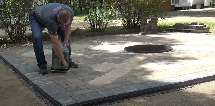 Polymeric sand install