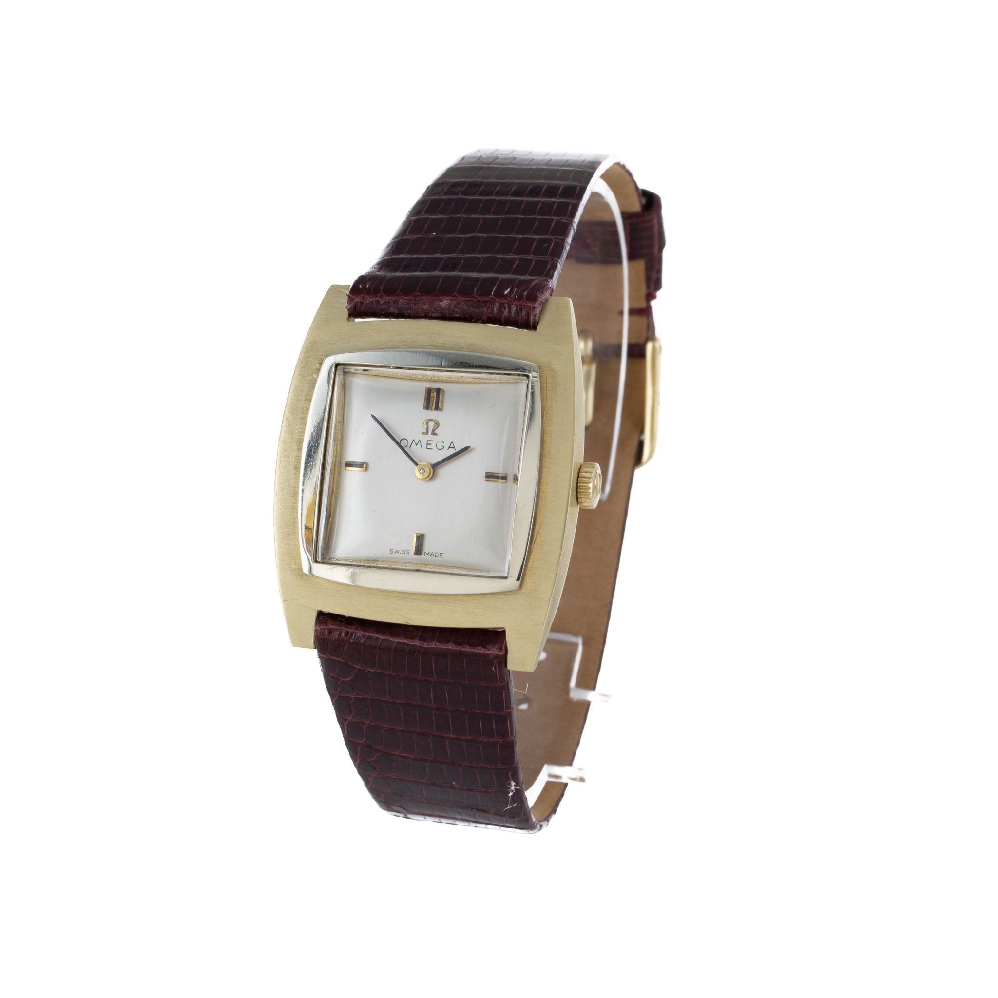 Omega 14k Gold & Leather Watch – Morningstar's Jewelers