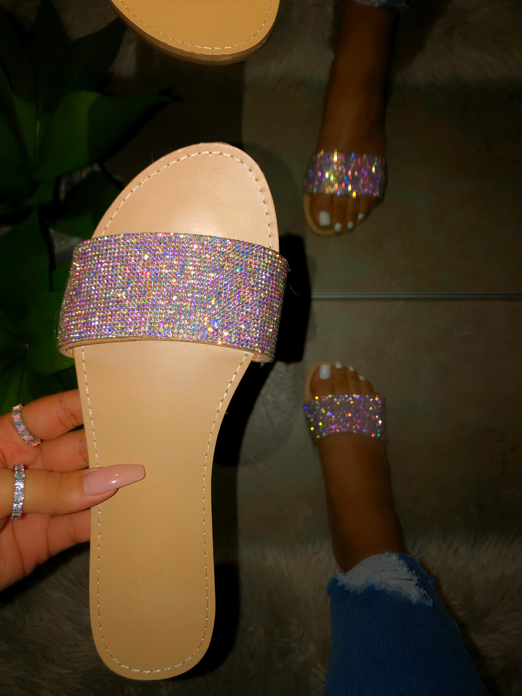 Glammie Bedazzled Sandals 