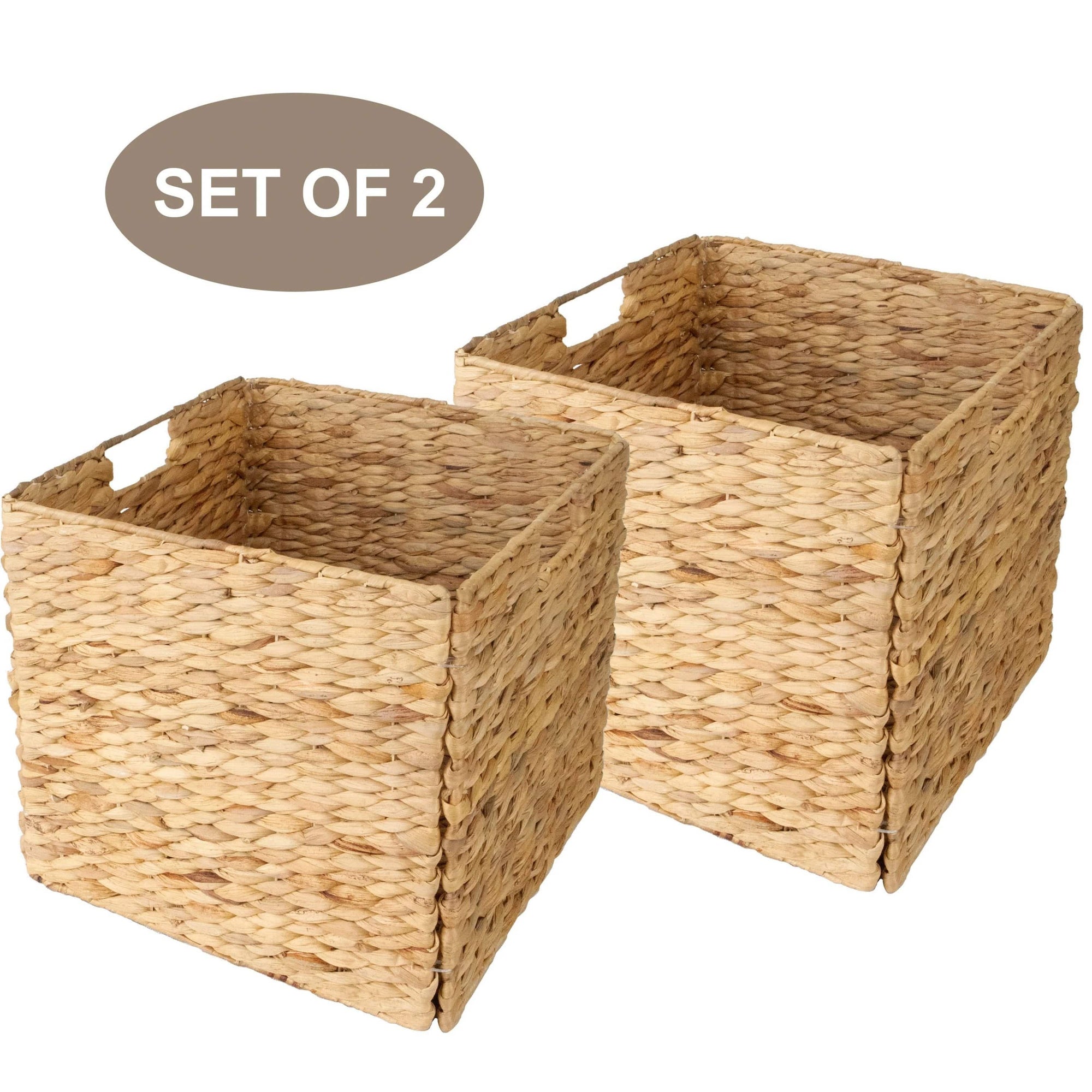 wicker cube storage boxes