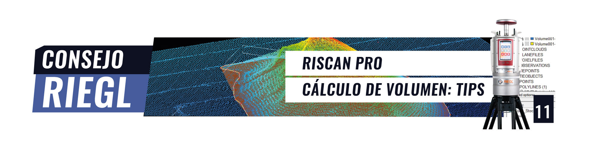 Consejo RIEGL N°11 | RiSCAN PRO - Cálculo de volumen: Tips