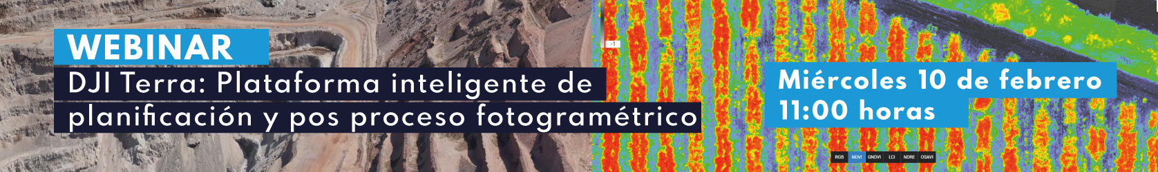 Webinar | DJI Terra: Plataforma inteligente de planificación y pos proceso fotogramétrico