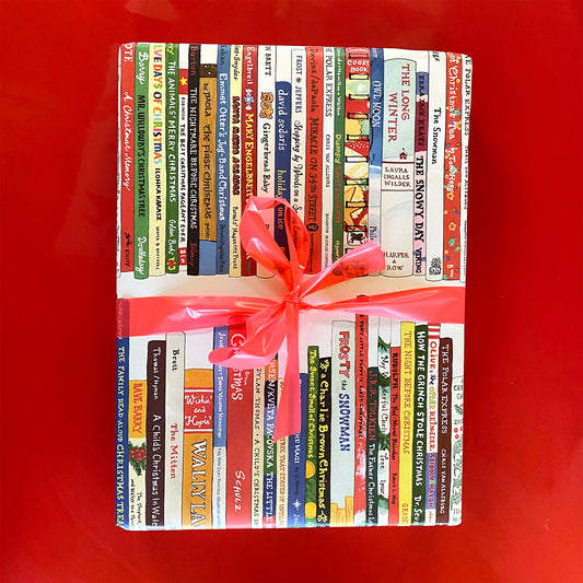 Ideal Bookshelf Wrapping Paper 