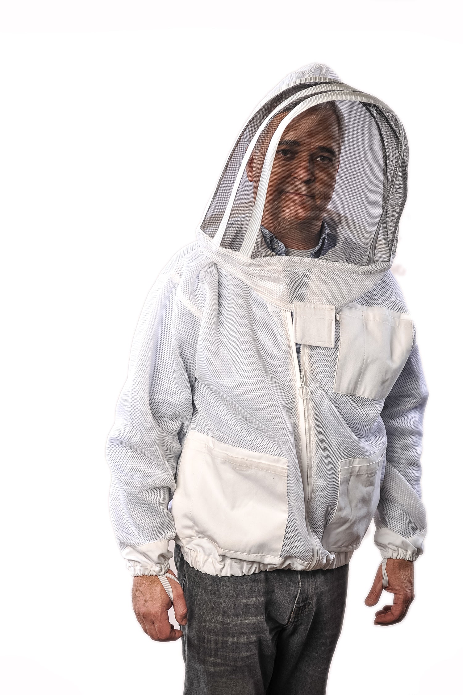 Ventilated Ultralight Beekeeping Jacket with Veil - XL