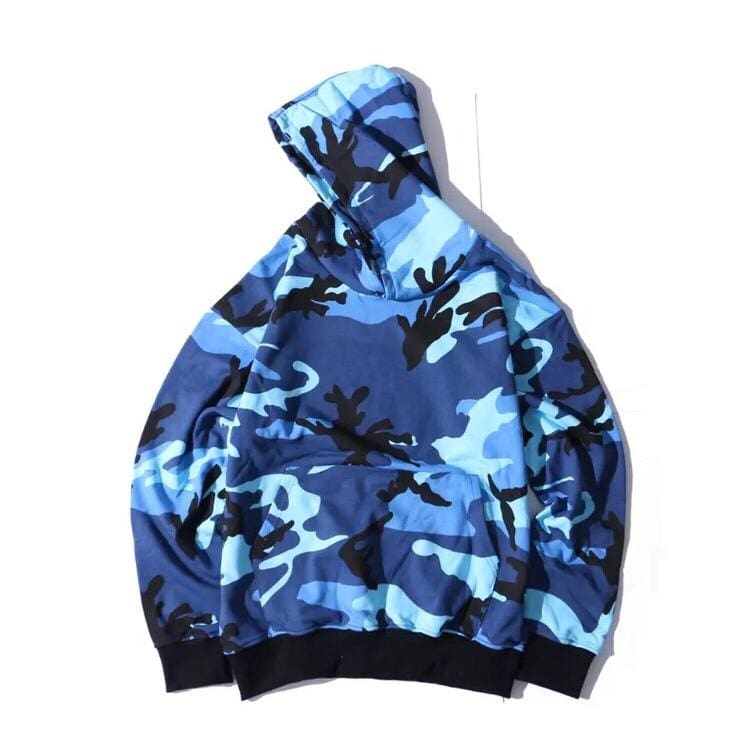 teal camo hoodie