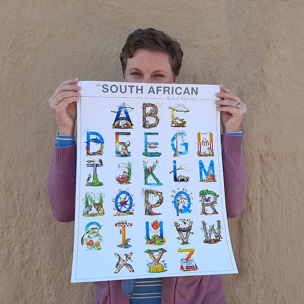 south african animal alphabet for children educational gifts