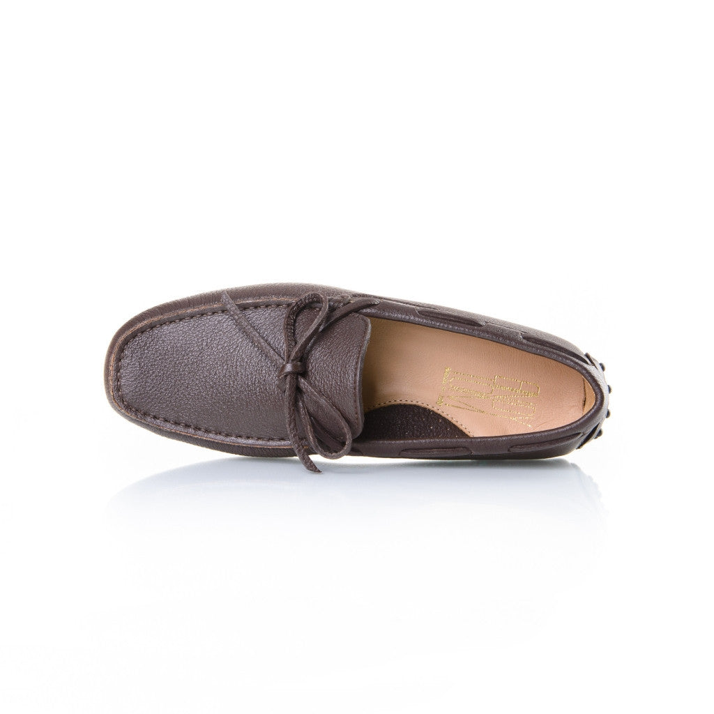 Brown Pebble-Grain Leather – L'bardi
