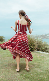 candy stripe maxi dress