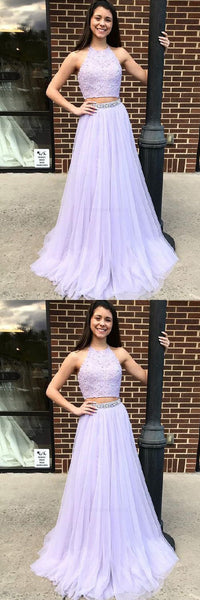 prom dresses 2 piece 2019