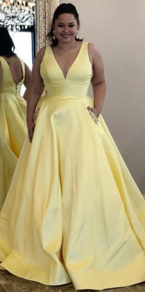 plus size yellow party dress