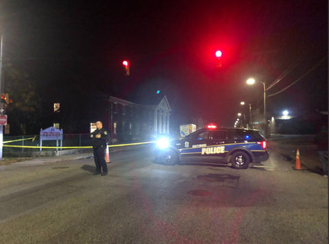 Female officer in Baltimore shot | photo credit: CBS
