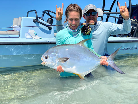 Kat Vallilee with guide Brandon Cyr