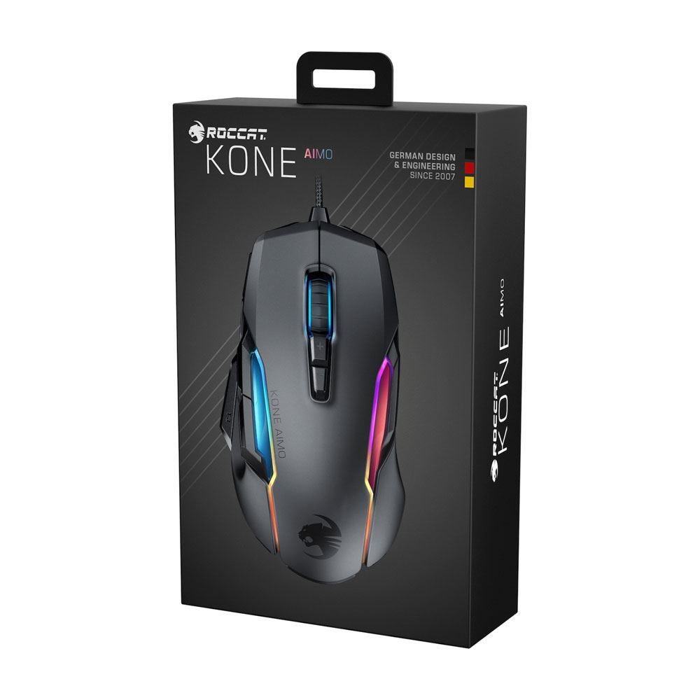 Roccat Kone Aimo Remastered Gaming Mouse Black Pc Games