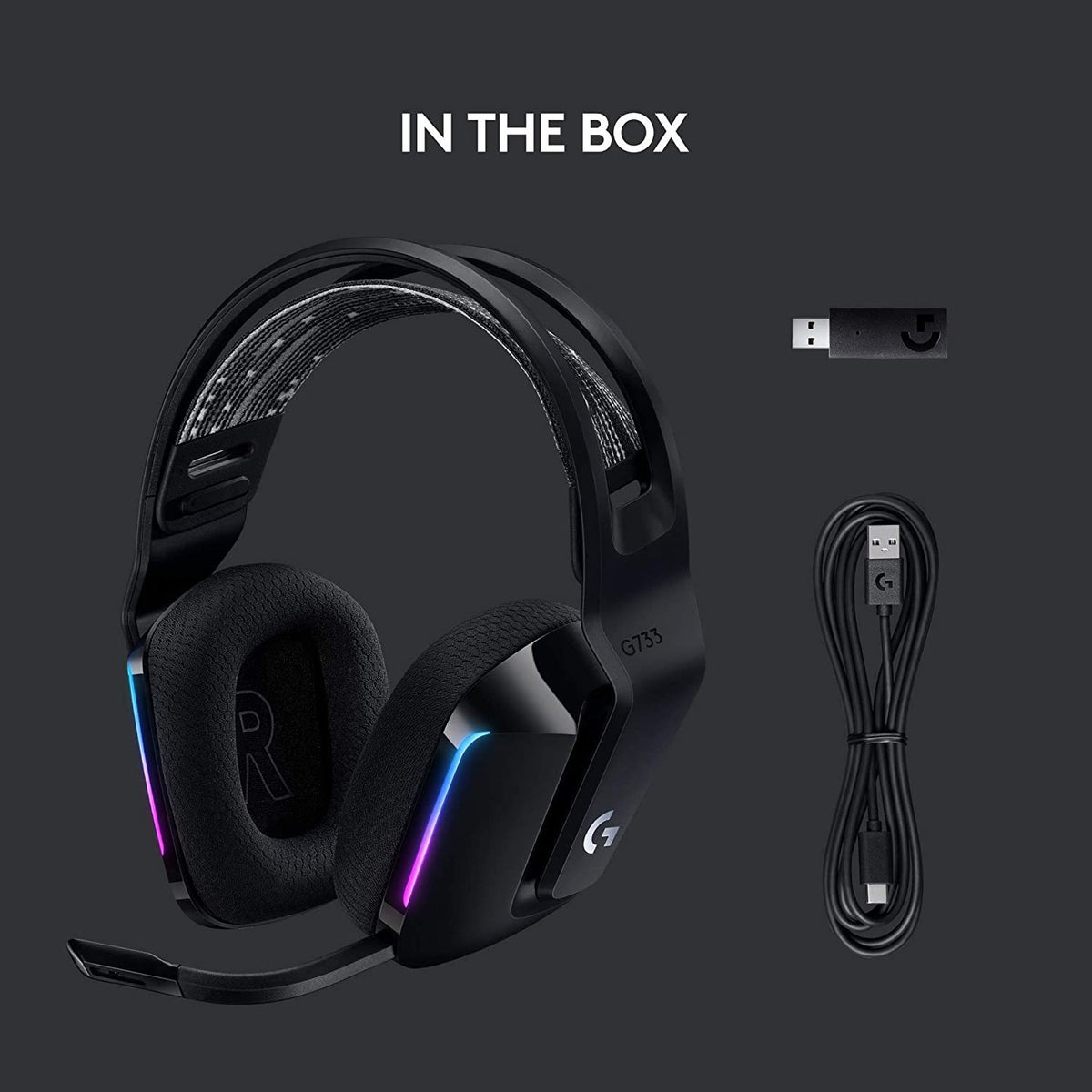 logitech g733 lightspeed wireless rgb gaming headset lilac