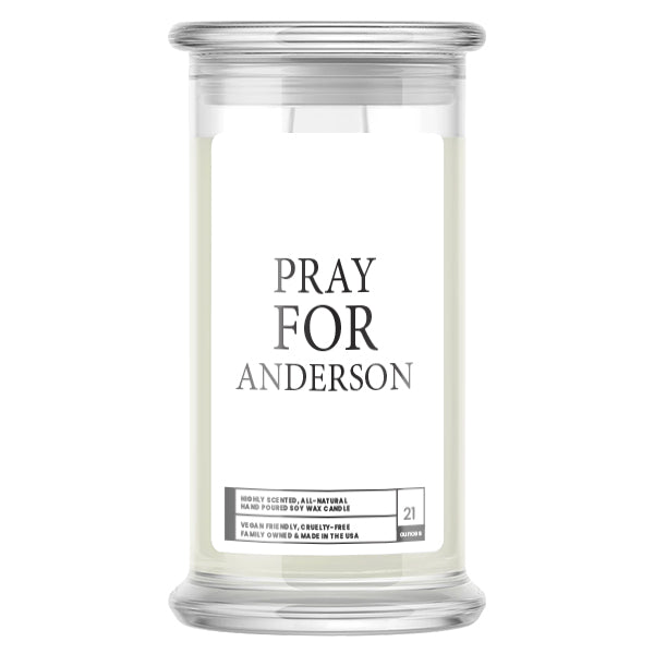 Pray For Anderson Candle