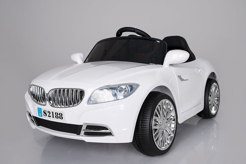 white bmw electric toy car