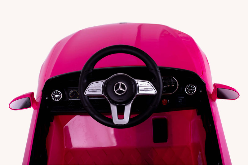 RICCO® 12V 4A Two Motors Mercedes Benz CLS350 Licensed Battery Powered Kids Electric Ride On Toy Car (Pink)
