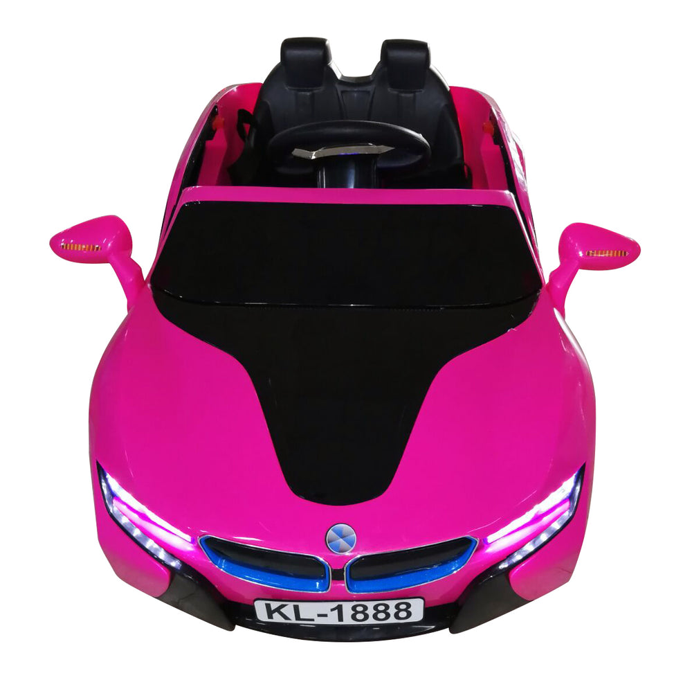 pink bmw ride on car