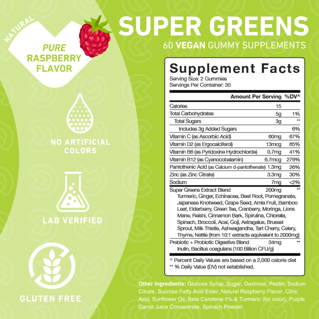 Super Greens Spirulina Gummies