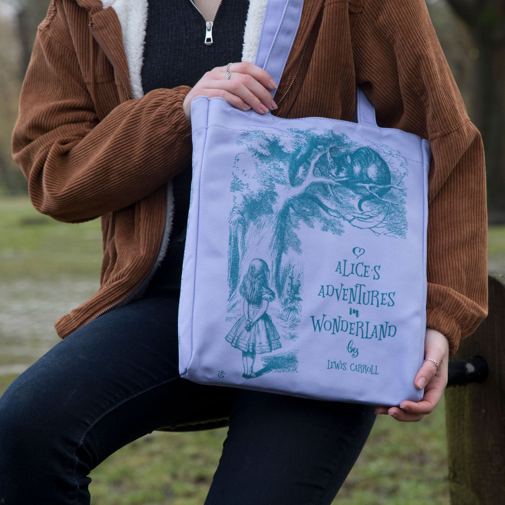 Buy wholesale Alice Turquoise Book Tote Bag