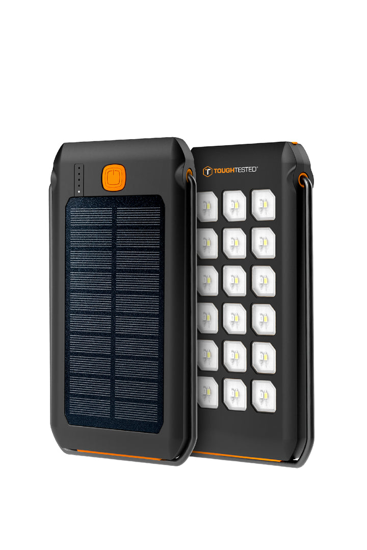 LED Solar Charger Portable Solar Power Bank Dual USB Camping Powerbank  300000mAh