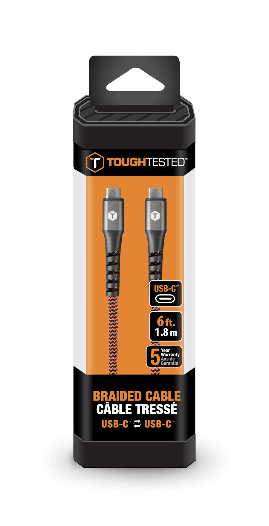 trek de wol over de ogen Ga trouwen Taalkunde Braided 6 Ft. USB Cable with USB-C to USB-C Connector – ToughTested