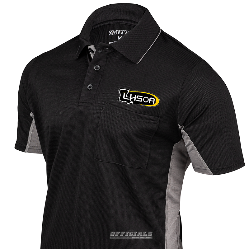 Referee Store | Smitty MLB Charcoal Umpire Shirt w/BK Side Panel Charcoal Small