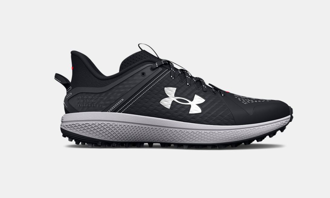 Under Armour Yard Turf V3 Black/White Field Shoe - Officials Gear Outlet product image