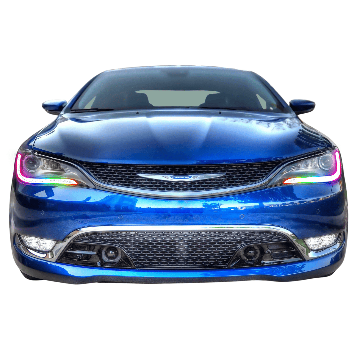 通常 1本タイプ USヘッドライト 2015-2017 Chrysler 200ペアLHとRHクロームインテリアのヘッドライト Headlight  For 2015-2017 Chrysler 200 Pair LH and RH Chrome I