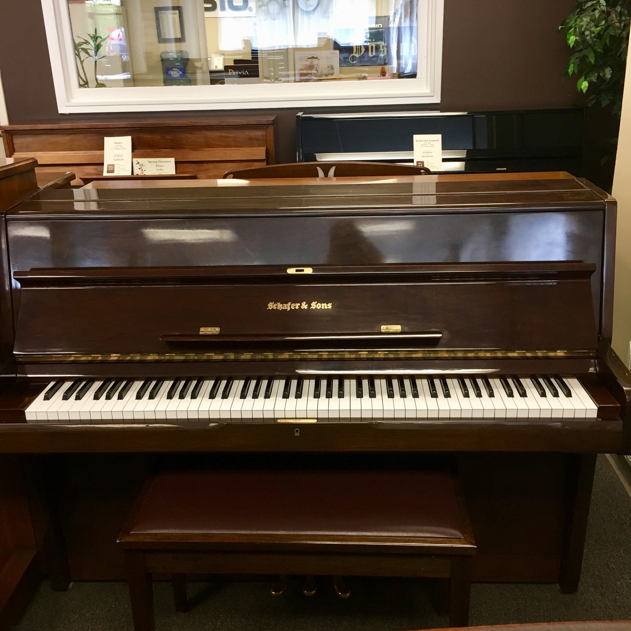 schafer and sons piano serial number