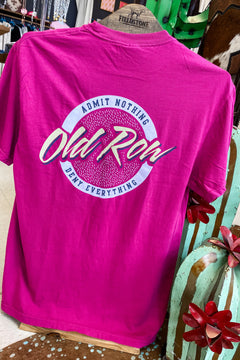 Old Row Circle Logo Pocket Tee - Boysenberry