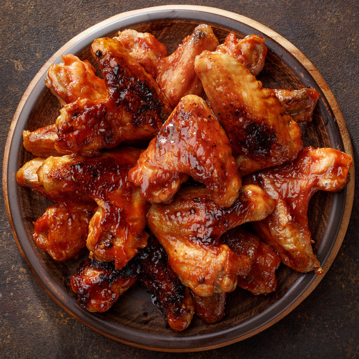 Peach Whiskey Wings