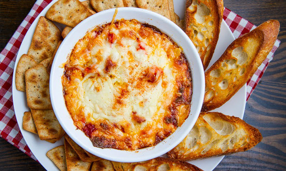 Baked Five Pepper Cheese Dip