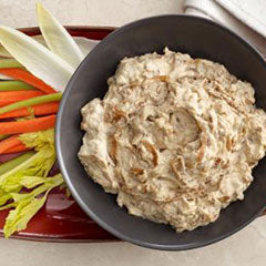 Pan fried onion dip