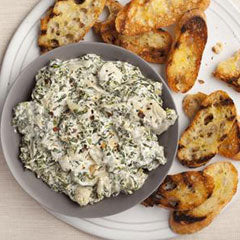 Hot spinach and artichoke dip