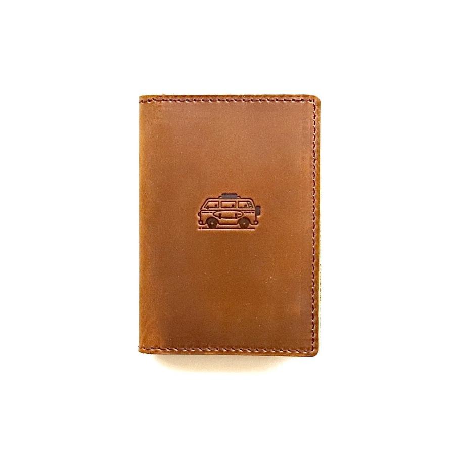 Flint Leather Co. Whiskey Wallet - Surf Mobile Brown