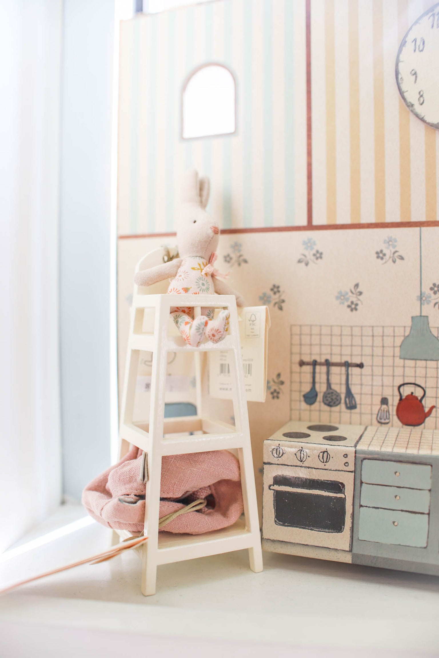 White Wooden High Chair