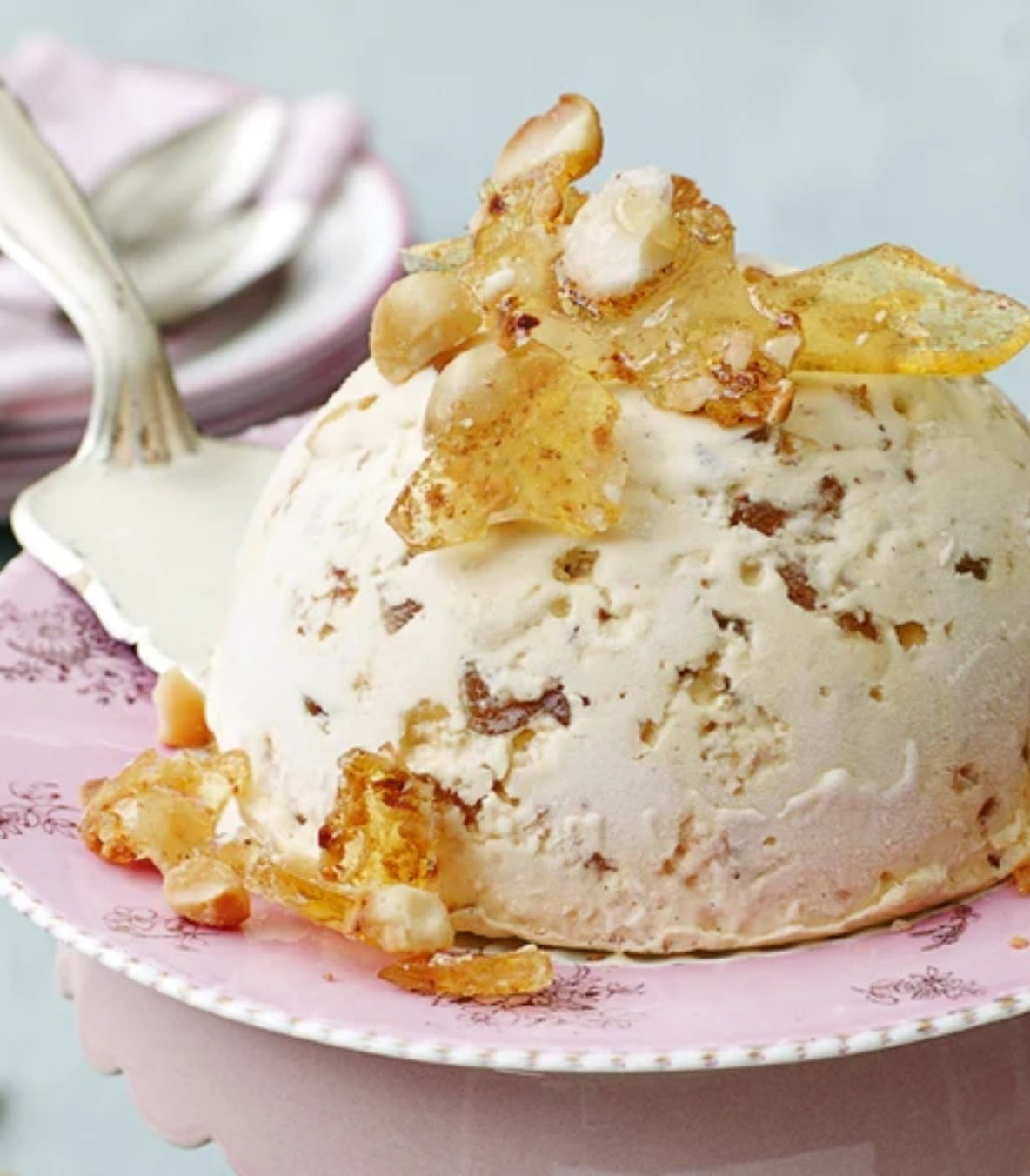 Ginger & Macadamia Praline Ice Cream