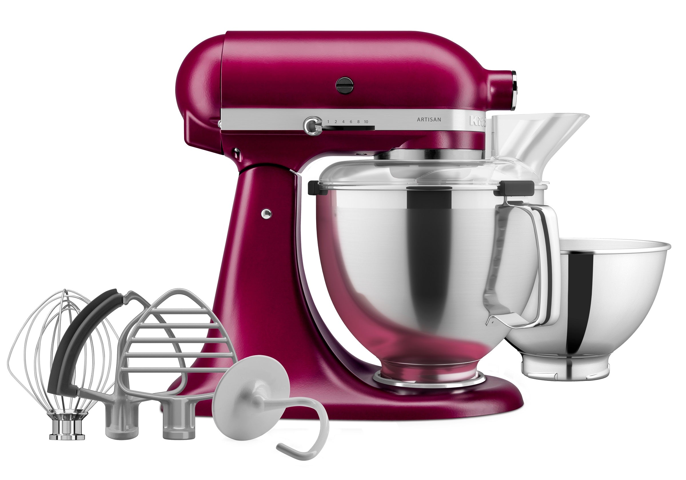 New KitchenAid 4.7L Artisan Stand Mixer 2022 Colour of the Year Beetroot KSM195