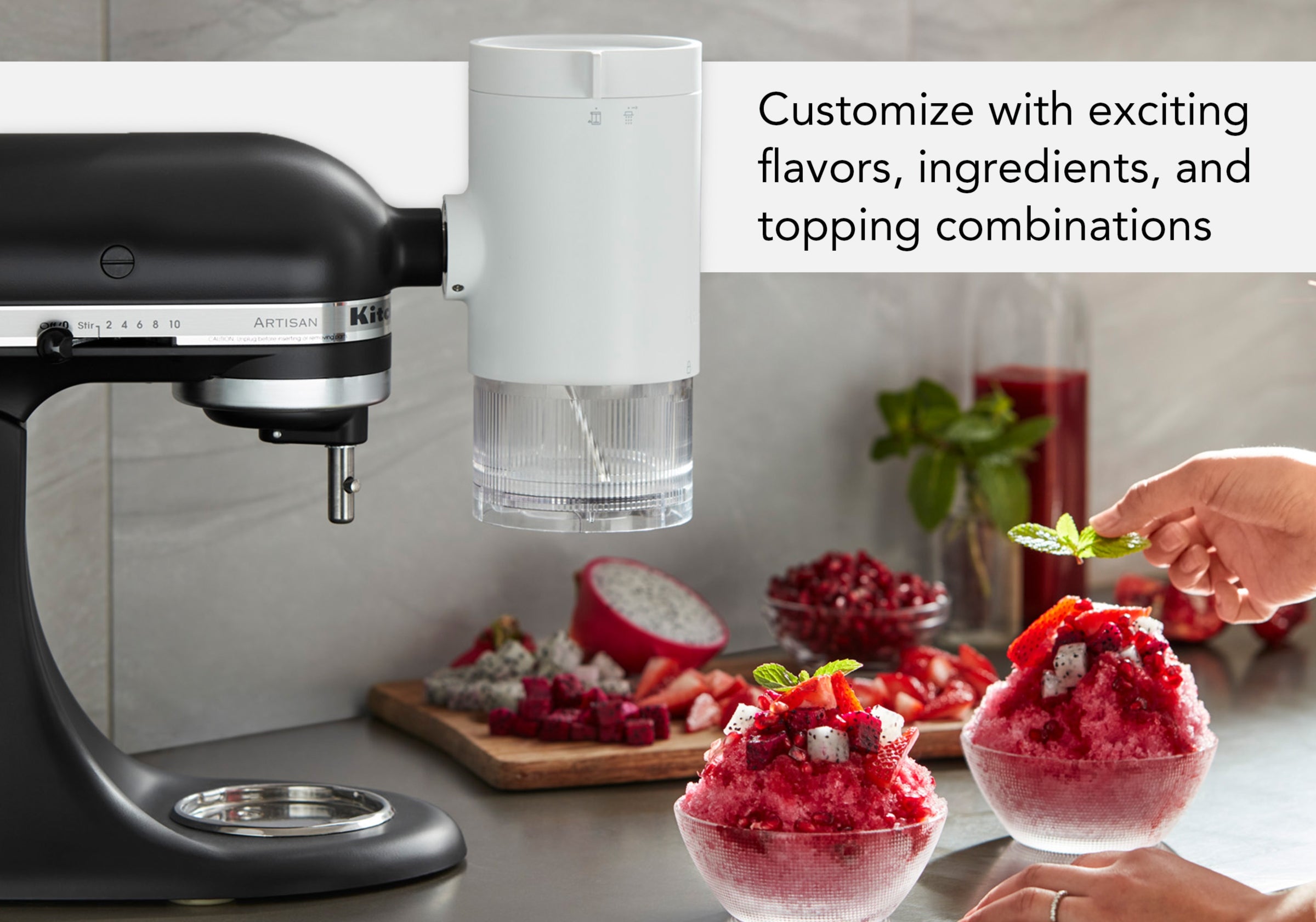 New KitchenAid Shave Ice Attachment for Stand Mixer 5KSMSIA