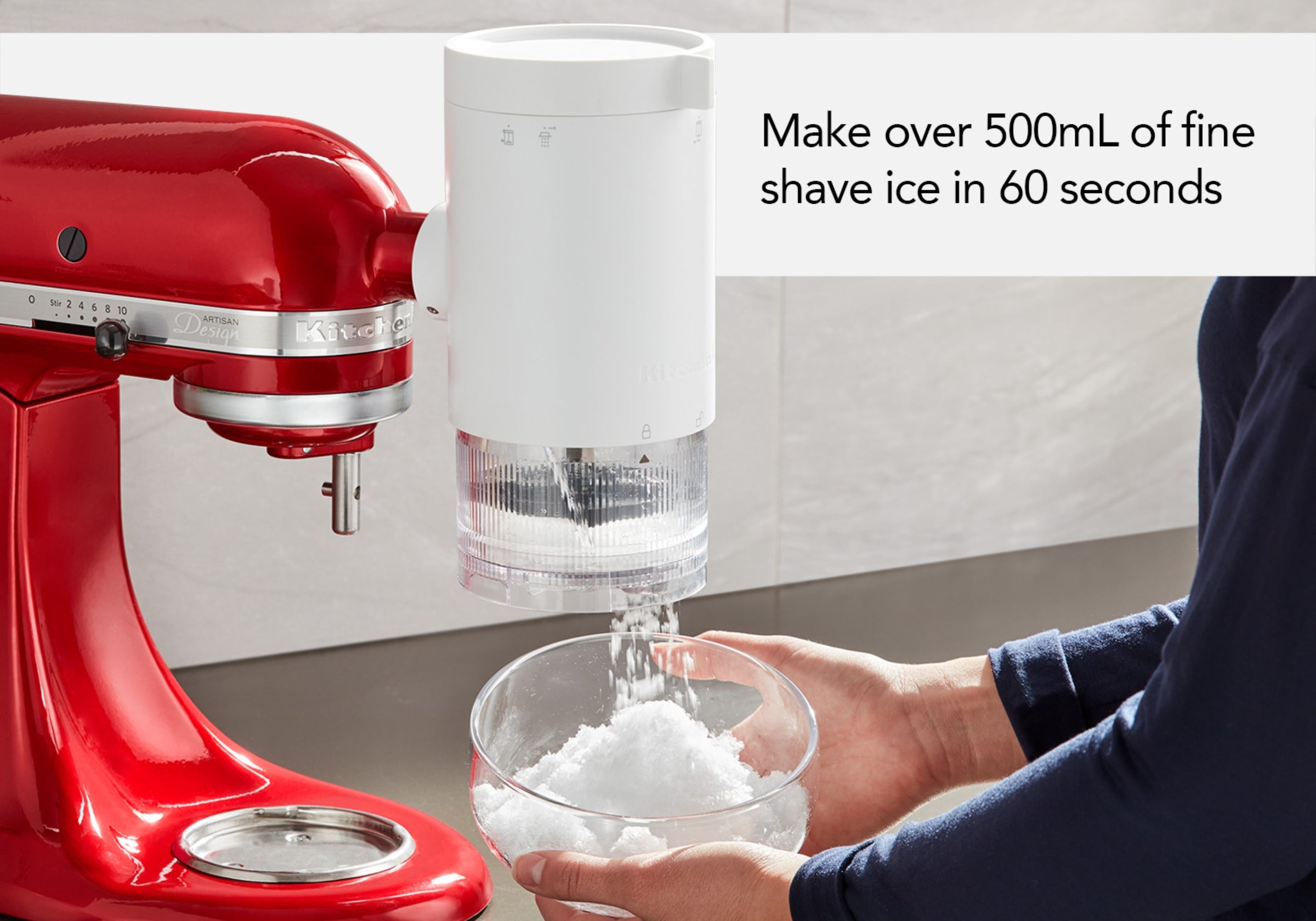 New KitchenAid Shave Ice Attachment for Stand Mixer 5KSMSIA